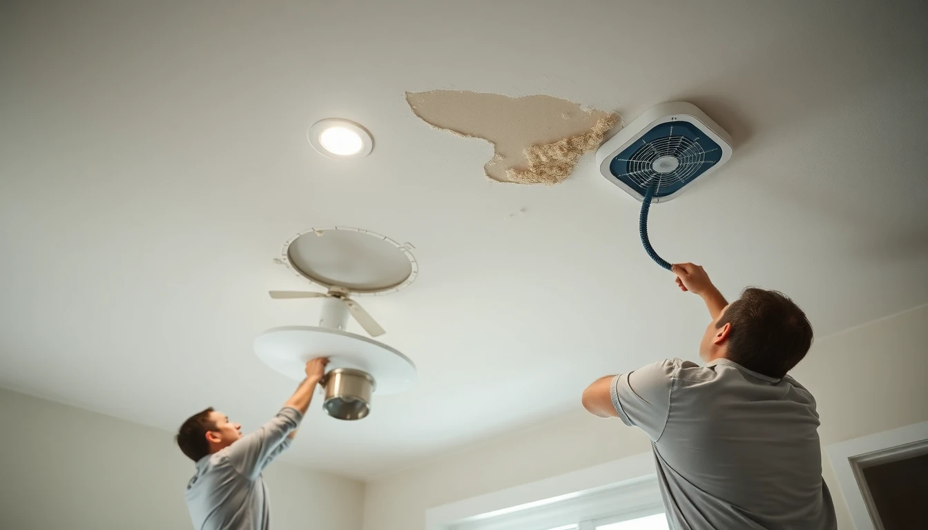 Ceiling Water Damage Repair